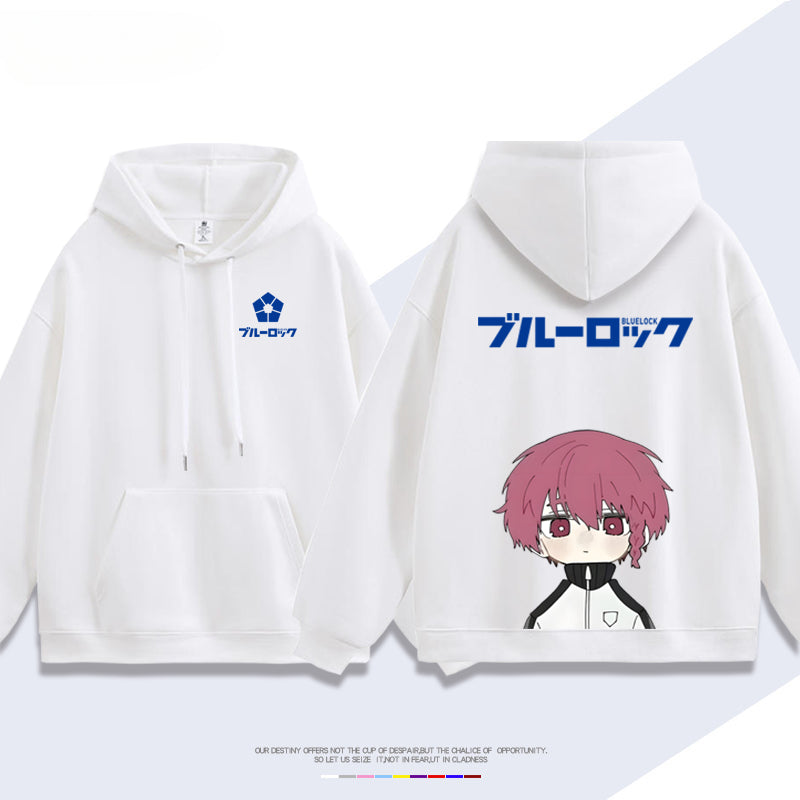 Unisex Anime Pattern Printed Pullover Hoodie