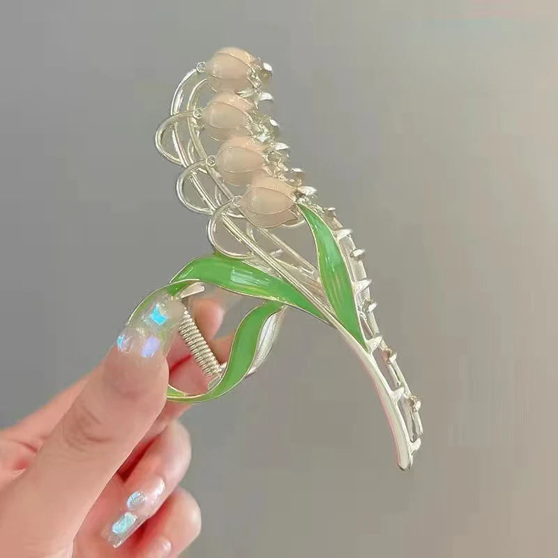 Flower Hairpins Grab Clips