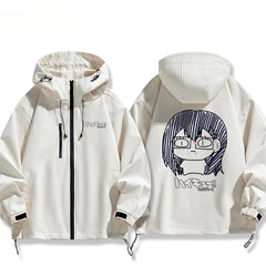 Unisex Anime Funny Graphic Zipper Thin Jacket