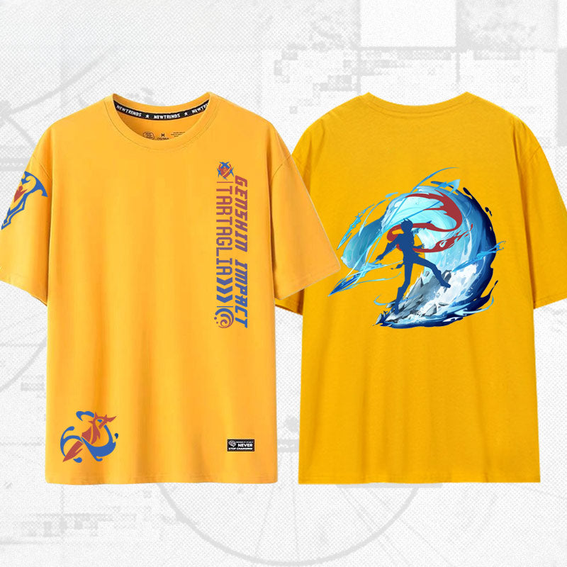 Unisex Game Graphic Cotton Short-sleeved T-shirt