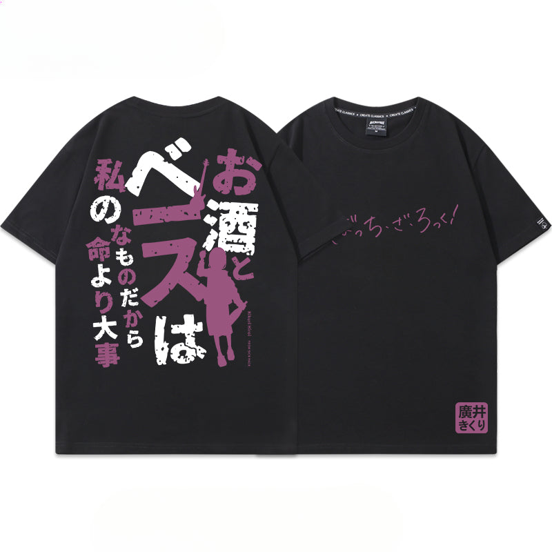 Unisex Anime Print Short Sleeve T-Shirt