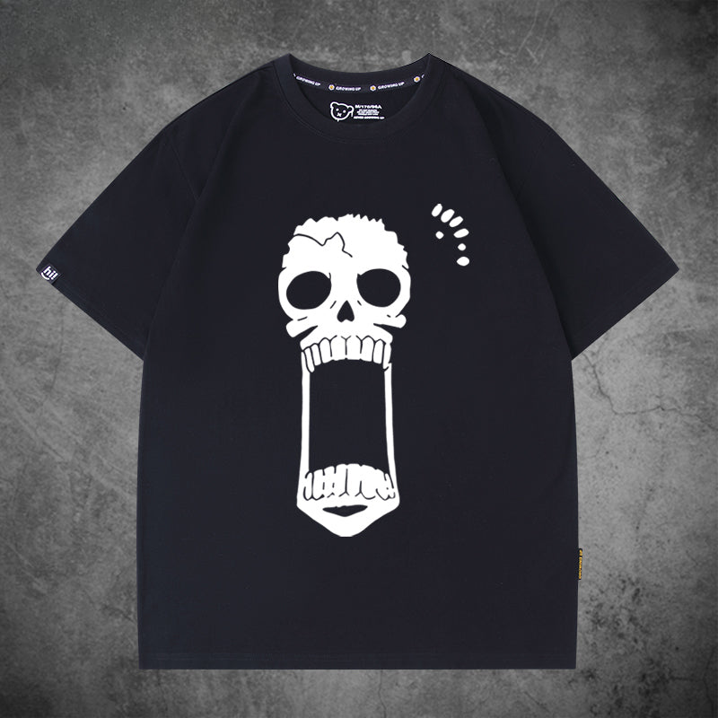 Unisex Anime Logo Cotton Short Sleeve T-Shirt