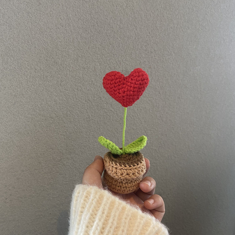 Handmade Crochet Flower Pot