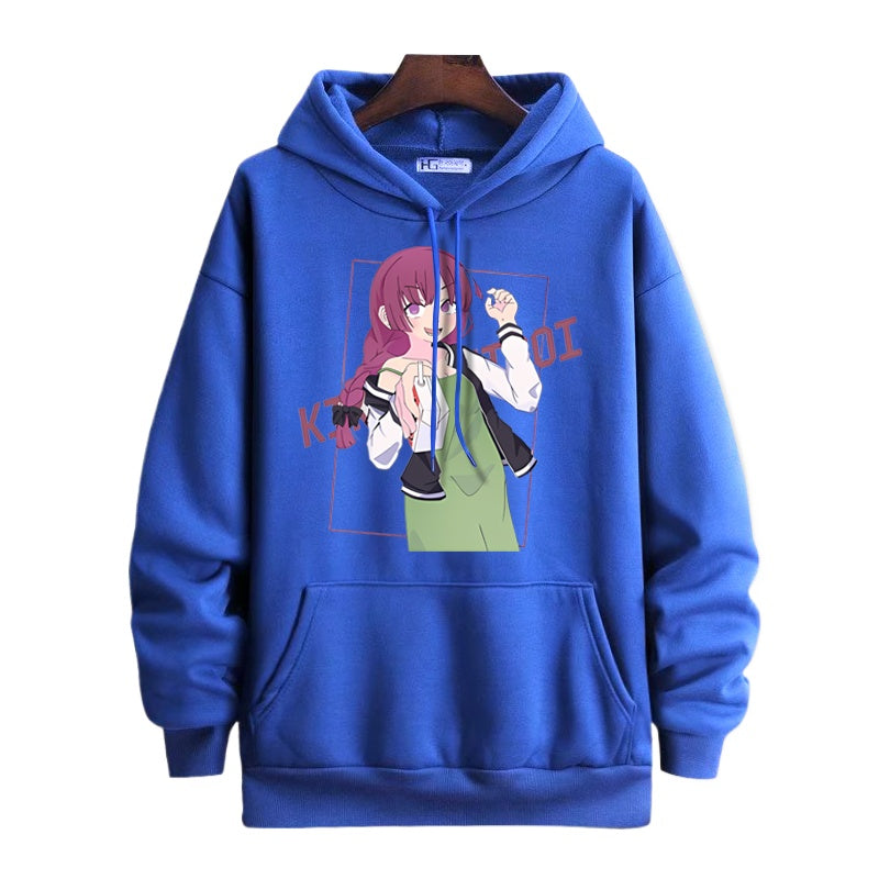 Casual Anime Graphic Print Cos Hoodie