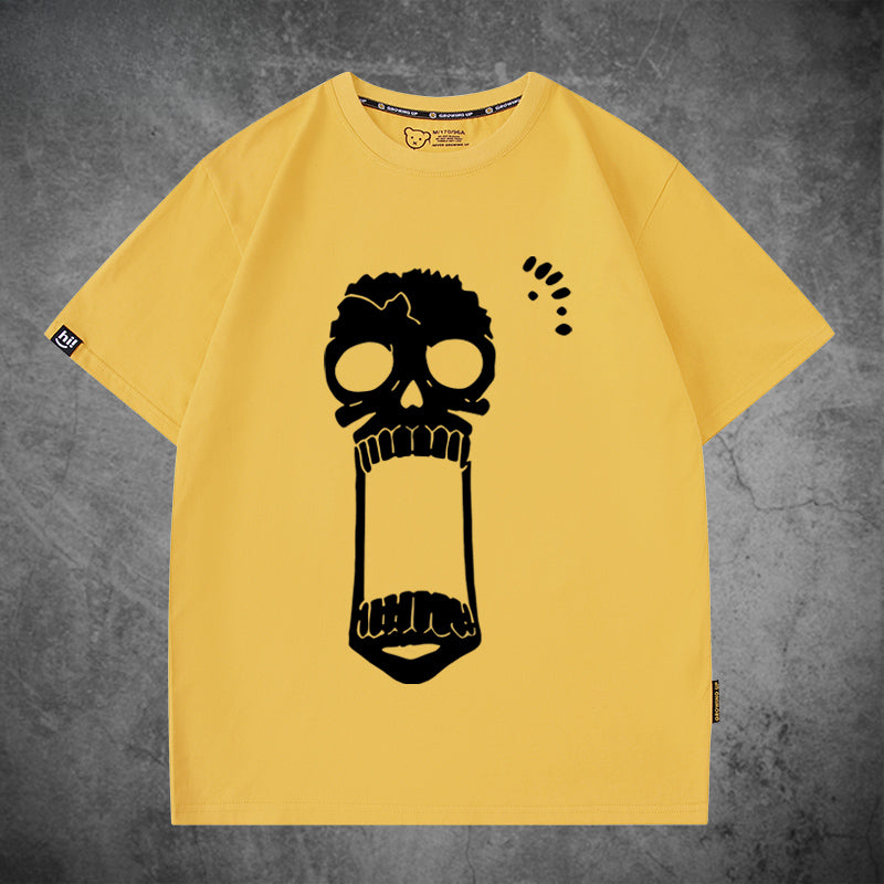 Unisex Anime Logo Cotton Short Sleeve T-Shirt