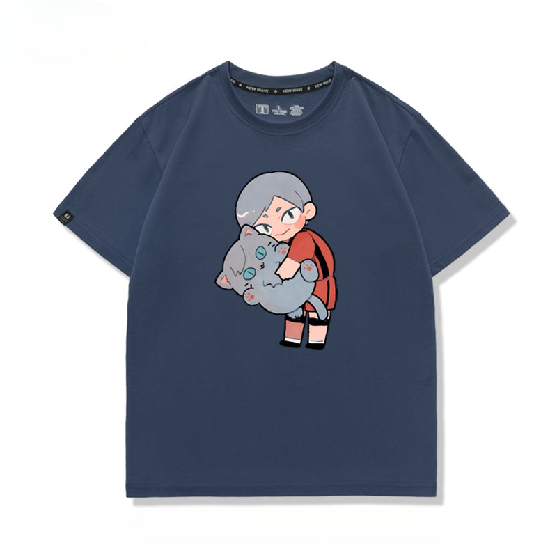 Women's Cute Anime Short-sleeved T-shirt