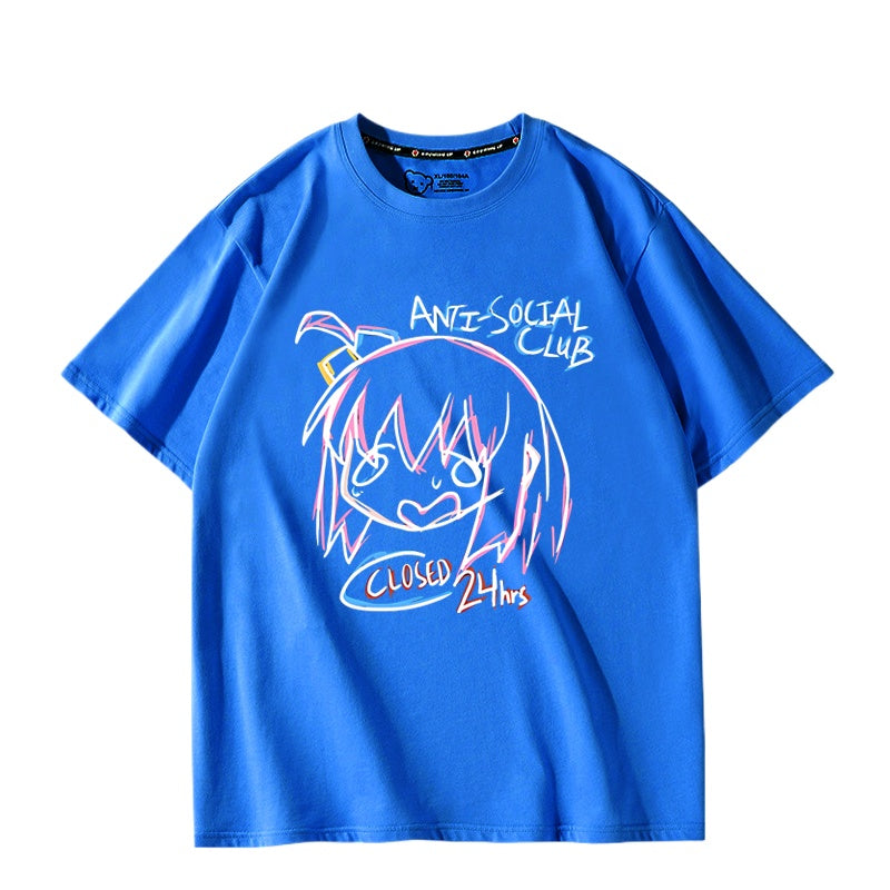 Bocchi Anime Cos Short-sleeved T-shirt