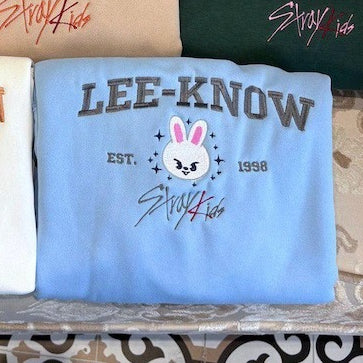 SKZ Inspired Embroidered Crew Neck Sweatshirt