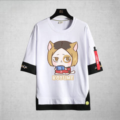 Unisex Cute Anime Printed Short-sleeved T-shirt