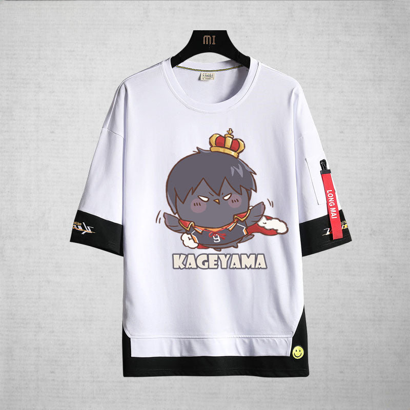 Unisex Cute Anime Printed Short-sleeved T-shirt
