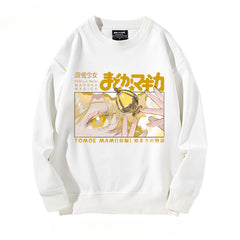 Girls' Anime Printed Crew Neck Sweatshirt