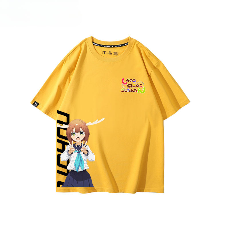 Women's Anime Cotton Short-sleeved Tee