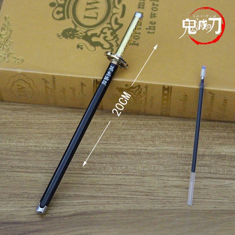 Cool Anime Sword Model Metal Gel Pen