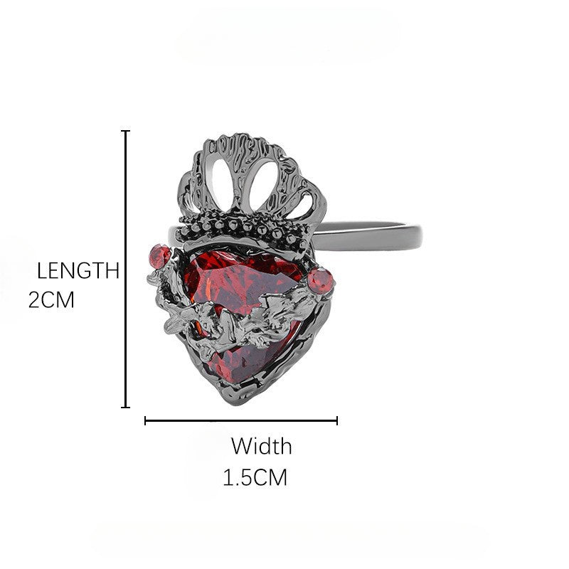 Retro Zircon Game Cos Ring