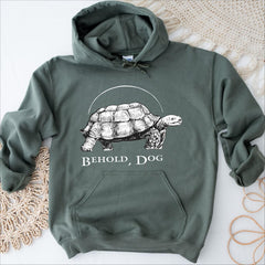 Behold Dog Pope Turtle Printed Hoodie Top
