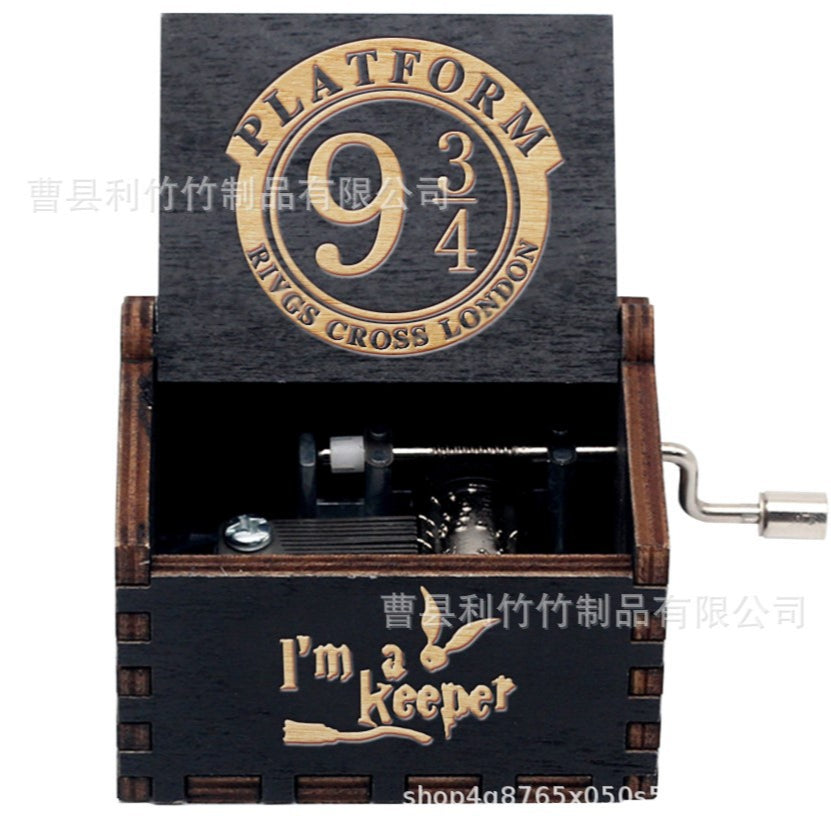 Wooden Engraving Potter Music Box