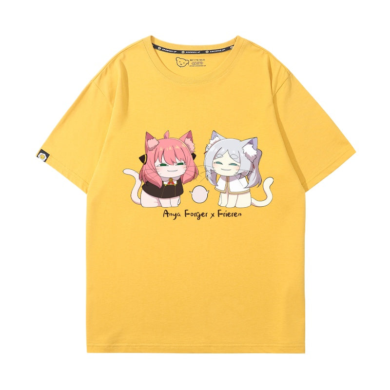 Women's Anime Short-sleeved Cotton T-shirt