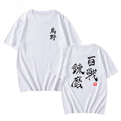 Women's Anime Letter Short Sleeve T-Shirt