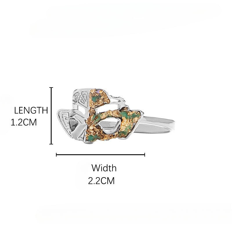 Retro Zircon Game Cos Ring