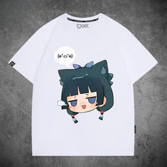 Casual Anime Pattern Cotton Short Sleeve T-Shirt