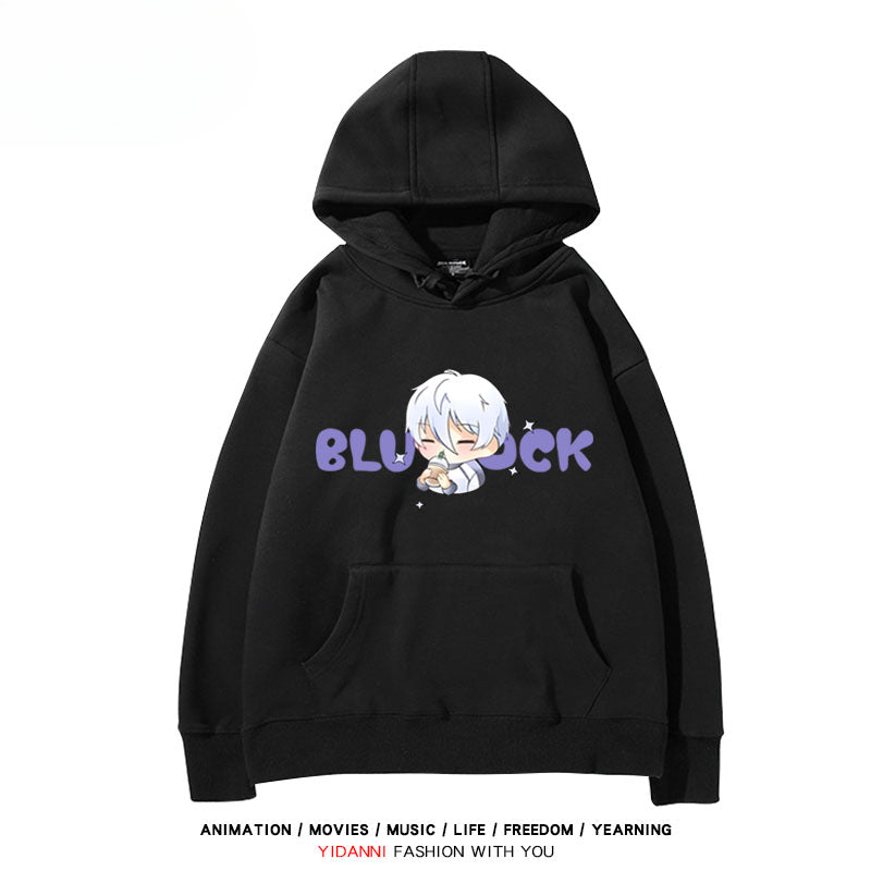 Cute Anime Graphic Print Pullover Hoodie