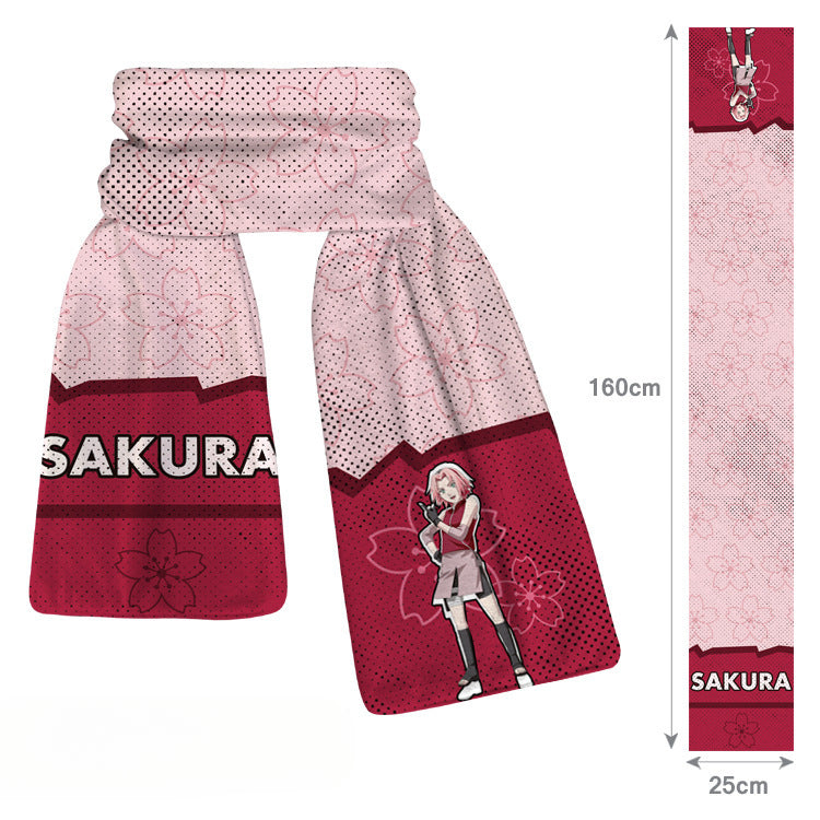 Trendy Anime Soft Plush Scarf