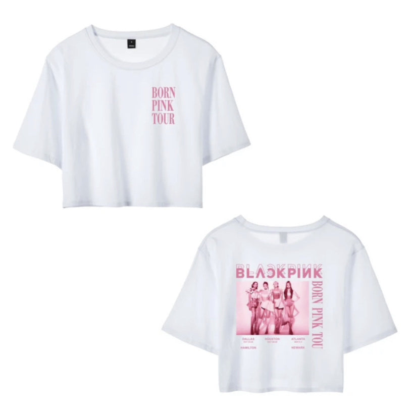 Casual Kpop BORN PINK Short-sleeved T-shirt