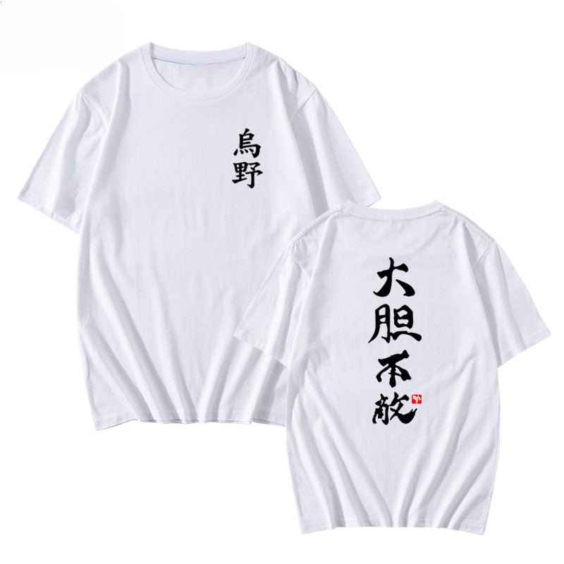 Women's Anime Letter Short Sleeve T-Shirt