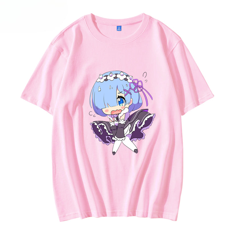 Rem Anime Short-sleeved T-shirt