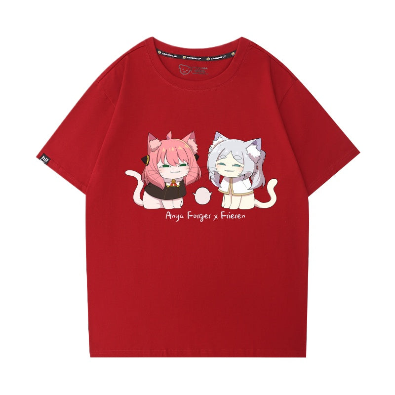 Women's Anime Short-sleeved Cotton T-shirt
