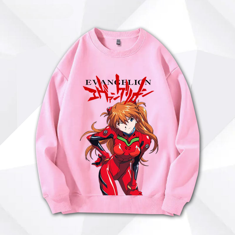 EVA Graphic Print Crew Neck Sweatshirt