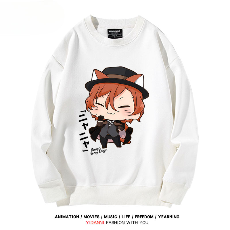 Cute Anime Printed Crew Neck Sweatshirt