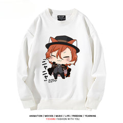 Cute Anime Printed Crew Neck Sweatshirt