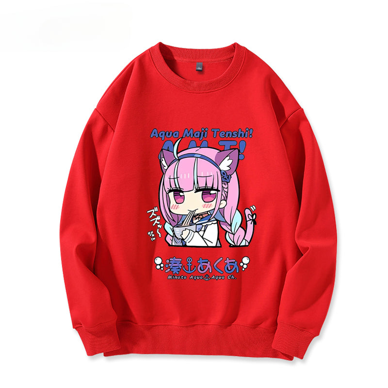 Women's Vtuber Anime Crew Neck Sweatshirt