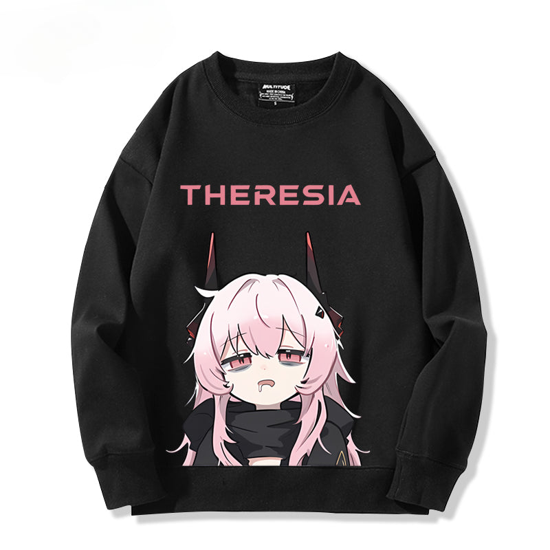 Casual Cute Game Theresia Print Sweatshirt