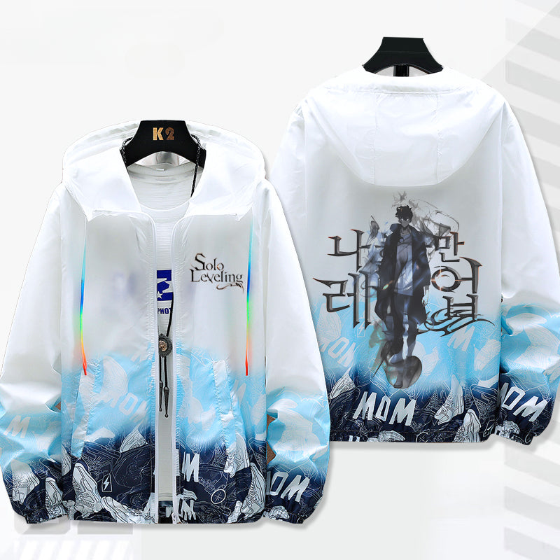 Unisex Casual Anime Thin Sunscreen Jacket