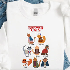 Stranger Cats Crew Neck Sweatshirt