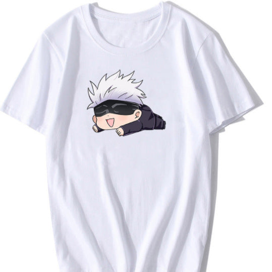 Casual Cute Anime Gojo Short-sleeved T-shirt