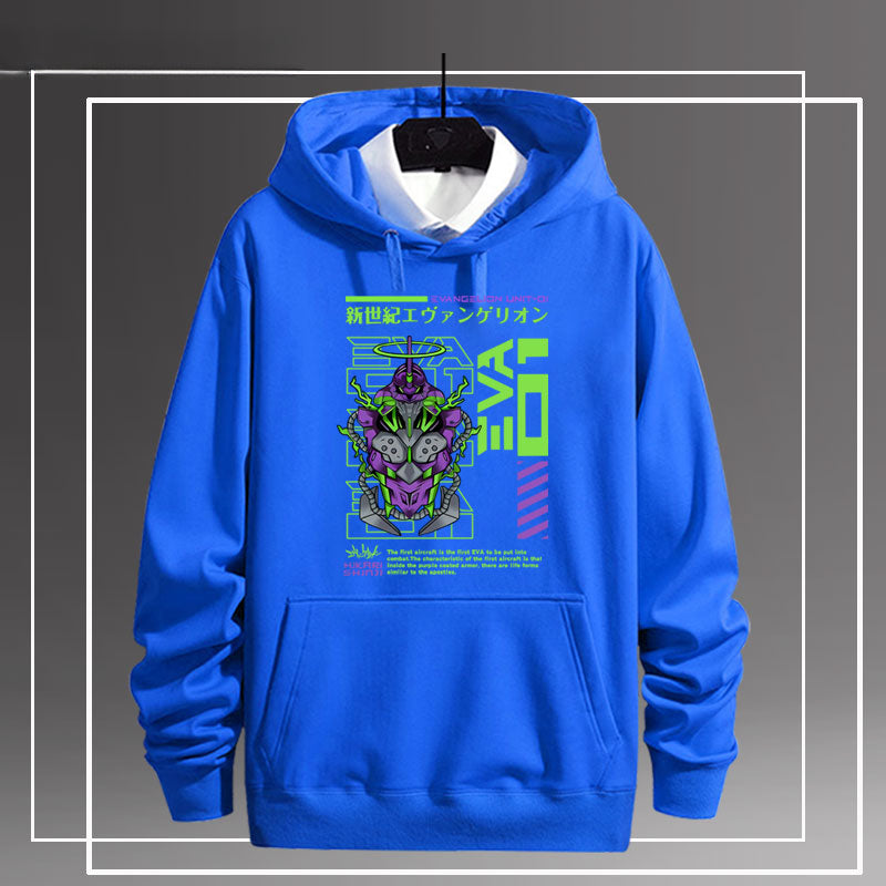 Casual EVA Graphic Loose Hoodie