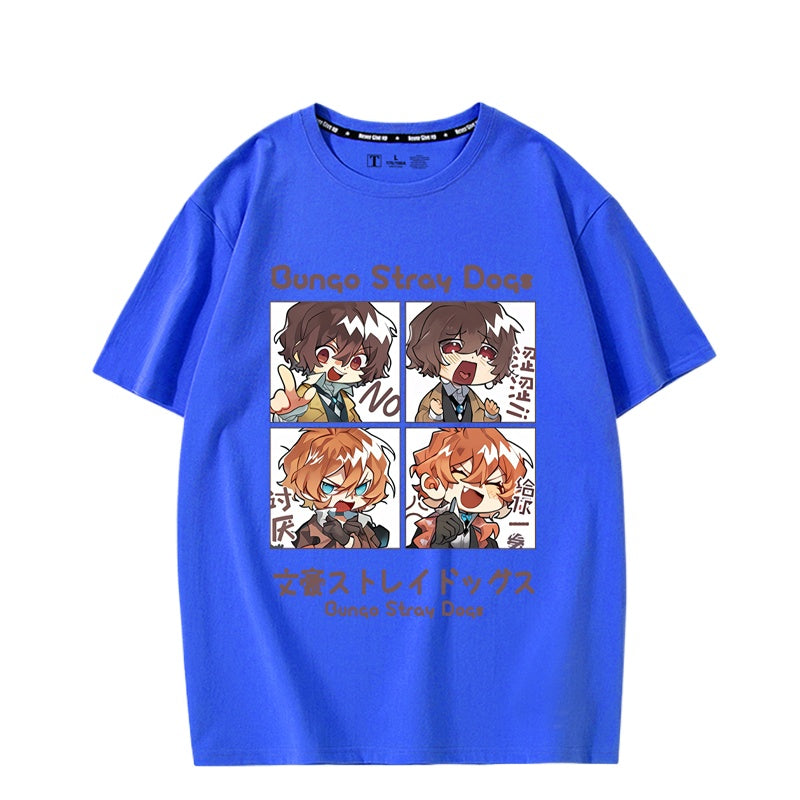 Unisex Anime Print Short-sleeved T-shirt