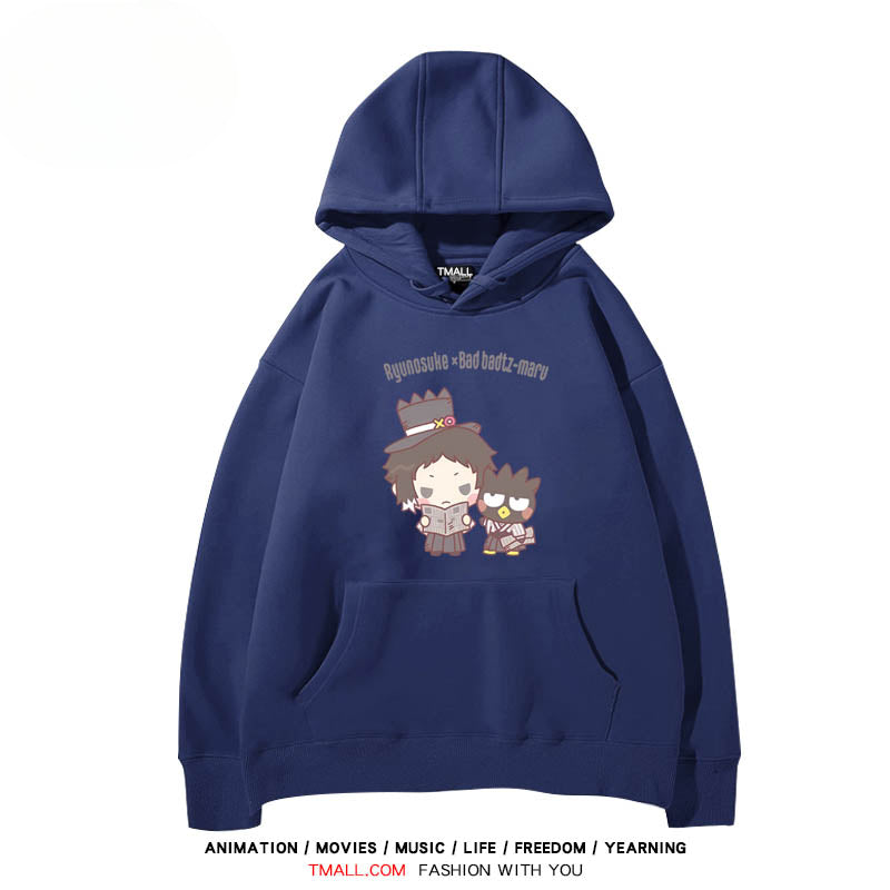 Men's and Women's Anime Printed Loose Hoodie