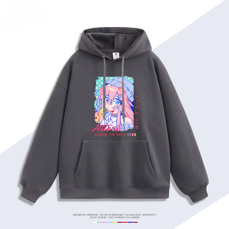 Unisex Anime Graphic Printed Hoodie