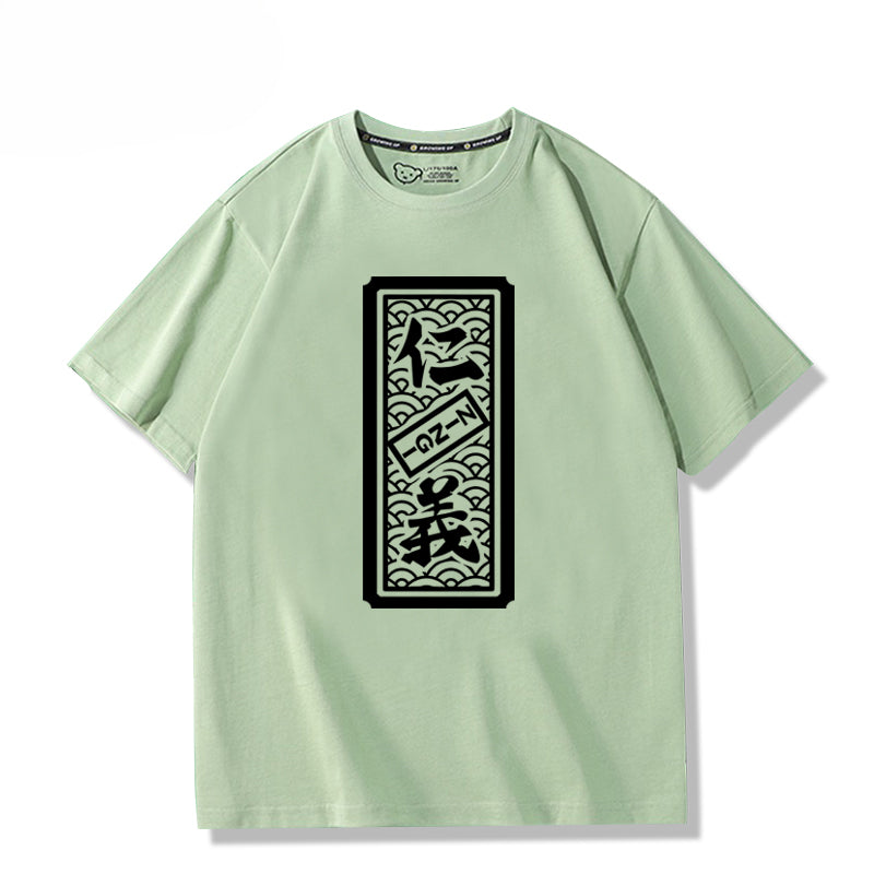 Girls Anime Cos Letter Short Sleeve T-Shirt