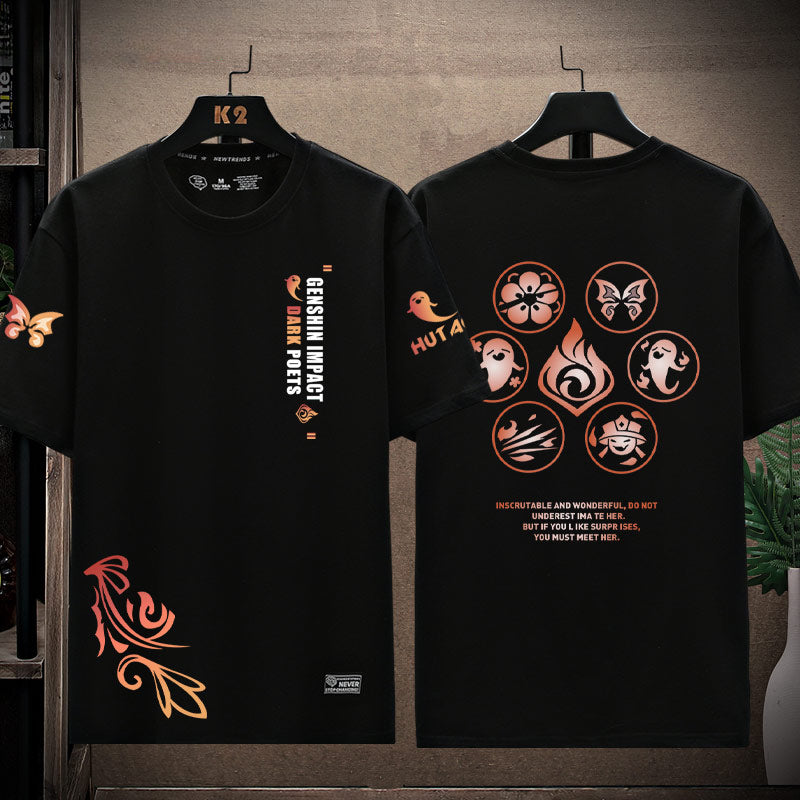 Unisex Game Pattern Cotton T-Shirt