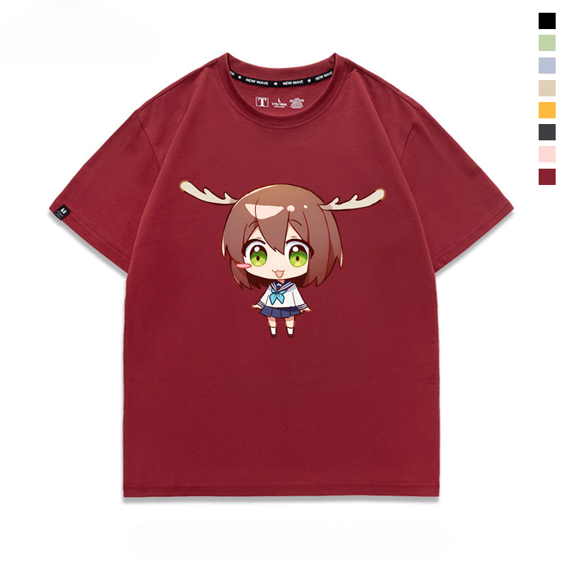 Unisex Anime Cos Short-sleeved T-shirt