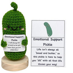 Cute Funny The Emotional Support Pickle Doll Crochet