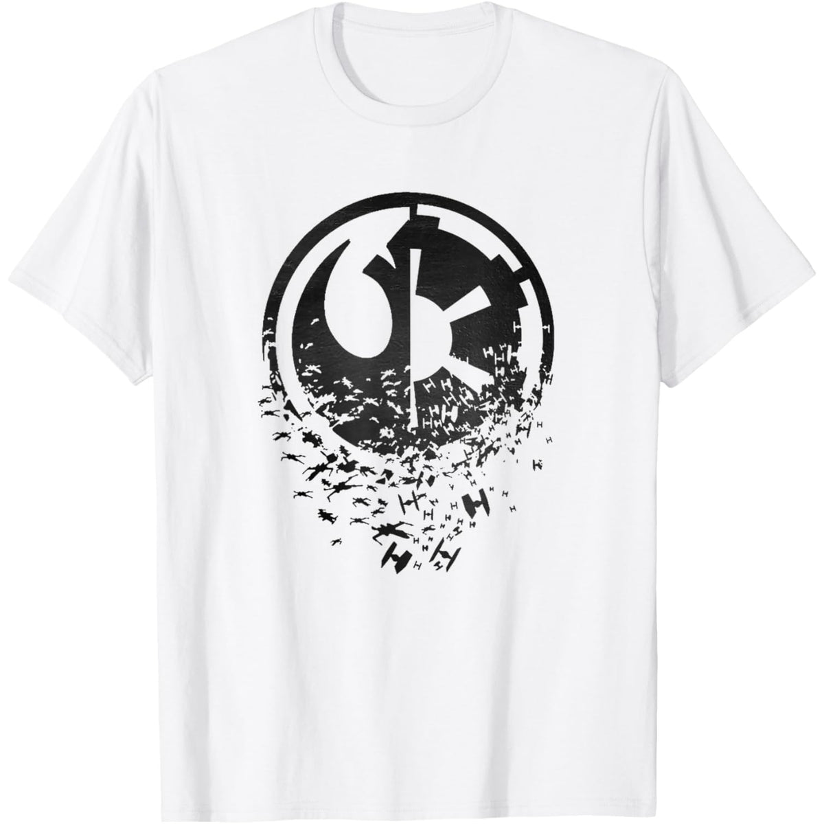 Classic Rebel Alliance & Galactic Empire Split T-Shirt