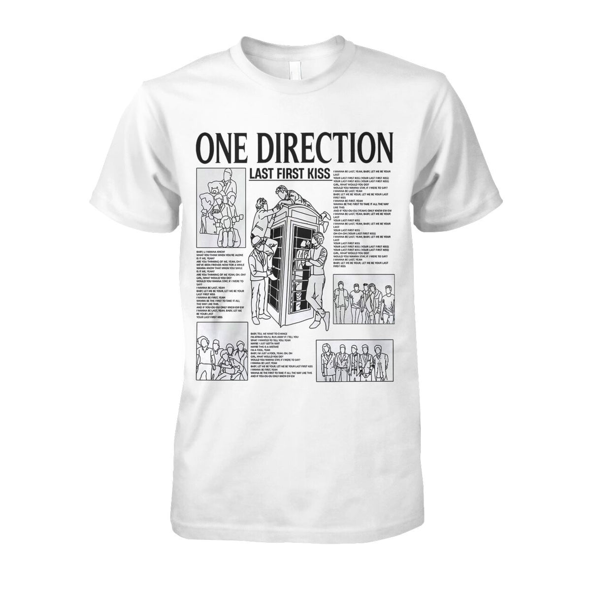 Unisex 1D Last First Kiss Shirt