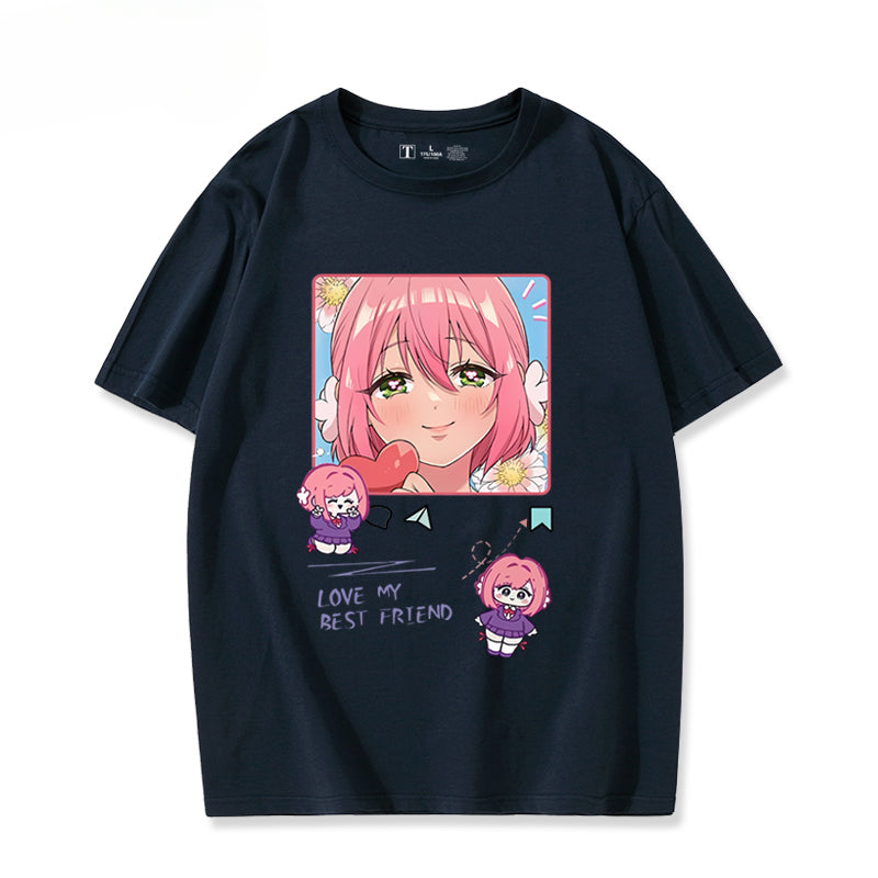 Unisex Anime Pattern Short Sleeve T-Shirt