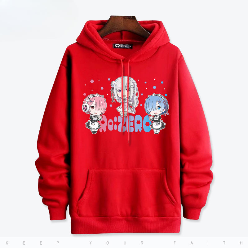 Women's Anime Rem Printed Hoodie